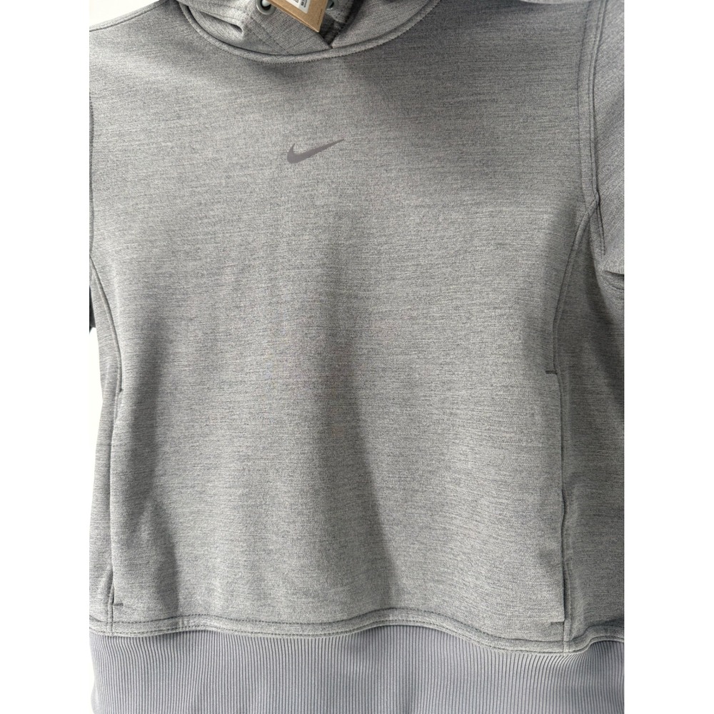 Nike Womens Training Hoodie Gray Pullover‎ Long Sleeve Therma Fit XS FB5210-091 - Picture 4 of 5